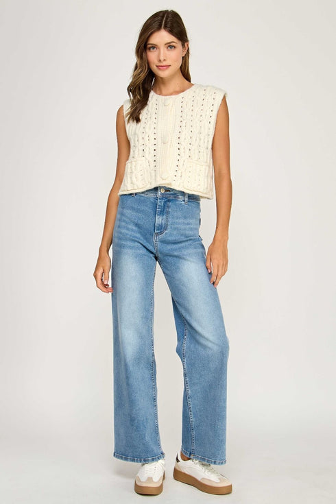 DENIM DAYDREAM WIDE LEG JEANS