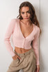 BABY PINK CROPPED CARDIGAN