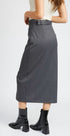 GREY STRIPE LONG SKIRT