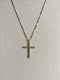 BEZEL CROSS NECKLACE