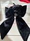 LYDIA BLACK VELVET BOW