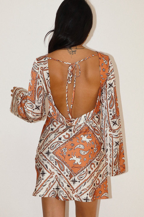 DESERT MUSE OPEN BACK MINI DRESS