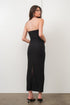 PEEKABOO STRAPLESS MAXI DRESS