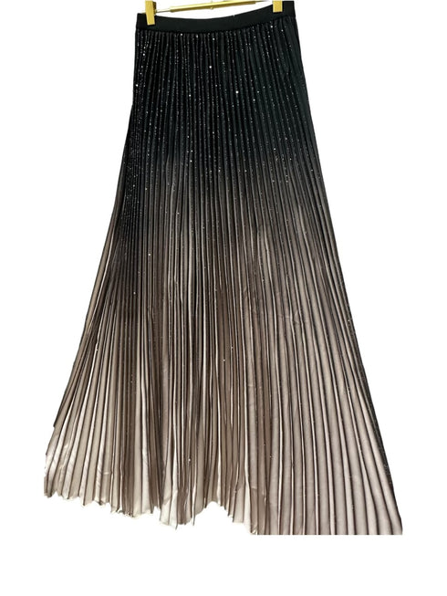 BLACK & HOMBRE SKIRT WITH SPARKLES