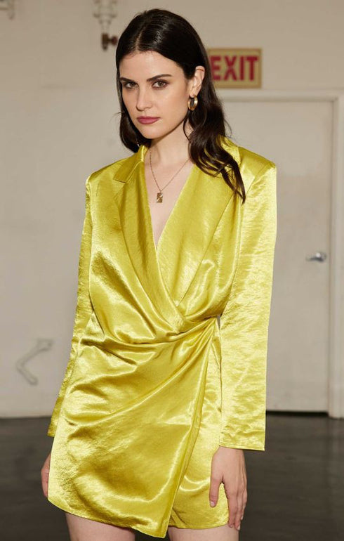 NEON BLAZER MINI DRESS