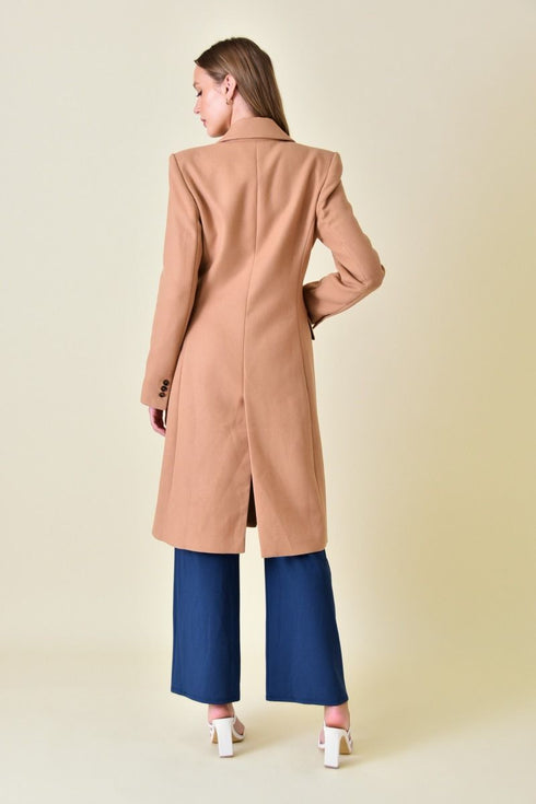 CAMEL BLAZER COAT