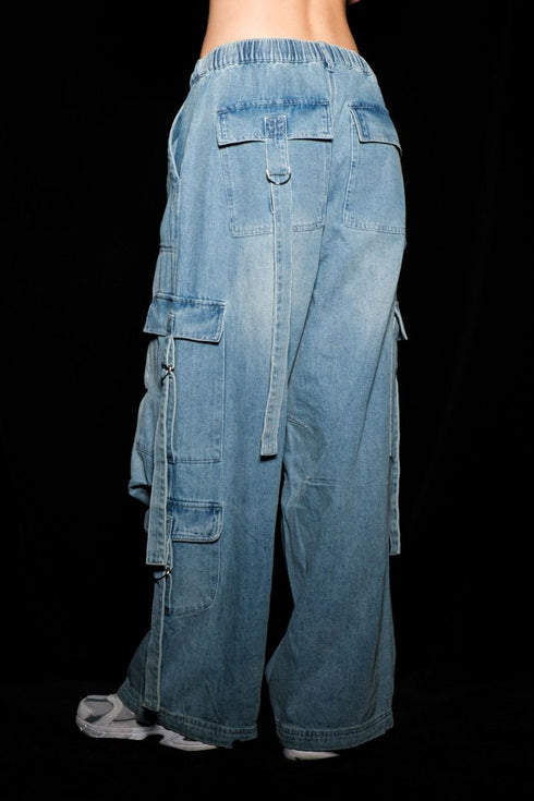 BALLOON CARGO DENIM PANT