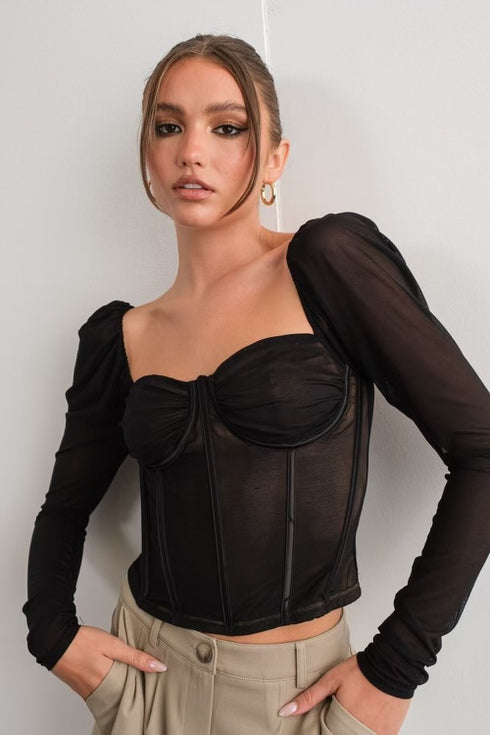 SWEET HEART CORSET TOP