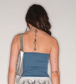 STRAPLESS DENIM CORSET