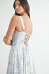 WHISPER BLOOM SMOCKED MIDI DRESS