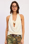 GOLDEN HOUR HALTER TOP