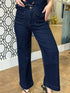 DOWNTOWN CHIC WIDE LEG DENIM PANTS
