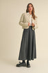 LONG WOOL SKIRT