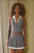 TAILORED HALTER VEST TOP