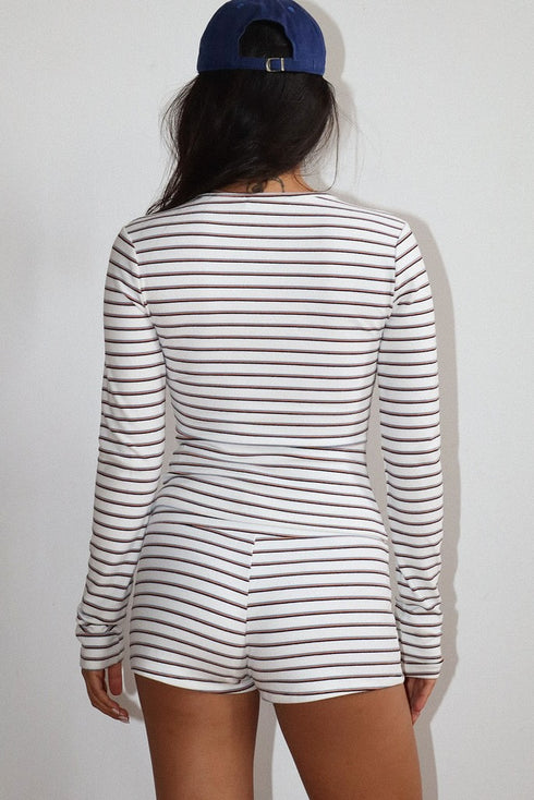 COASTAL CABANA STRIPED SHORTS