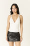 WHITE ALLURE RUCHED TOP