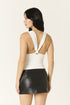 WHITE ALLURE RUCHED TOP