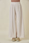 BEIGE WIDE LEG PANTS