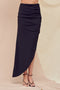 BLACK MIDI RUCH SKIRT