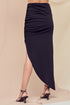 BLACK MIDI RUCH SKIRT