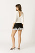 MIDNIGHT LACE MINI SKIRT