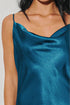 MIDNIGHT LAGOON SATIN MAXI DRESS