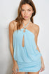 SKY KISS HALTER MINI DRESS