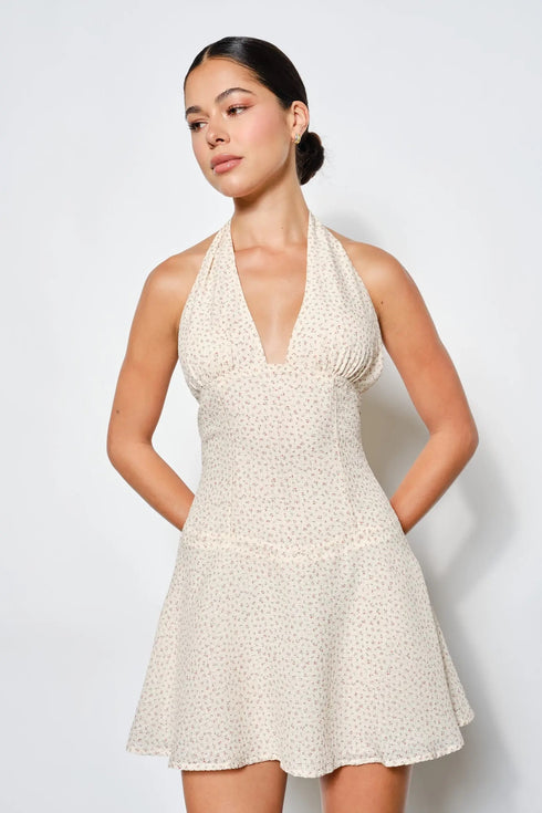 SOFT ROMANCE FLORAL DRESS