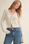 IVORY BREEZE KNIT CARDIGAN