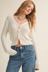 IVORY BREEZE KNIT CARDIGAN