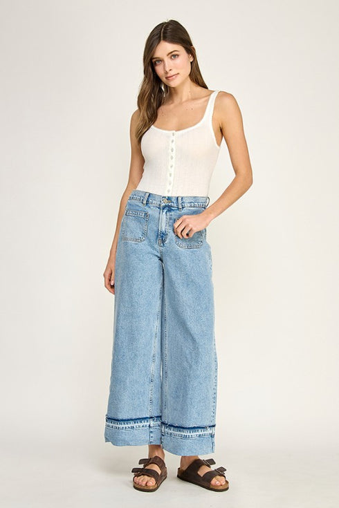 COASTAL BREEZE WIDE LEG JEANS