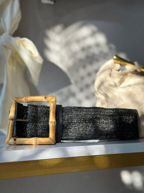 BLACK BAMBOO BELT