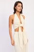 IVORY COAST TIE-HALTER TOP