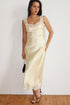 CHAMPAGNE ROMANCE MIDI DRESS