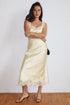 CHAMPAGNE ROMANCE MIDI DRESS