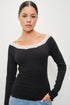 PARISIAN LACE LONG SLEEVE TOP