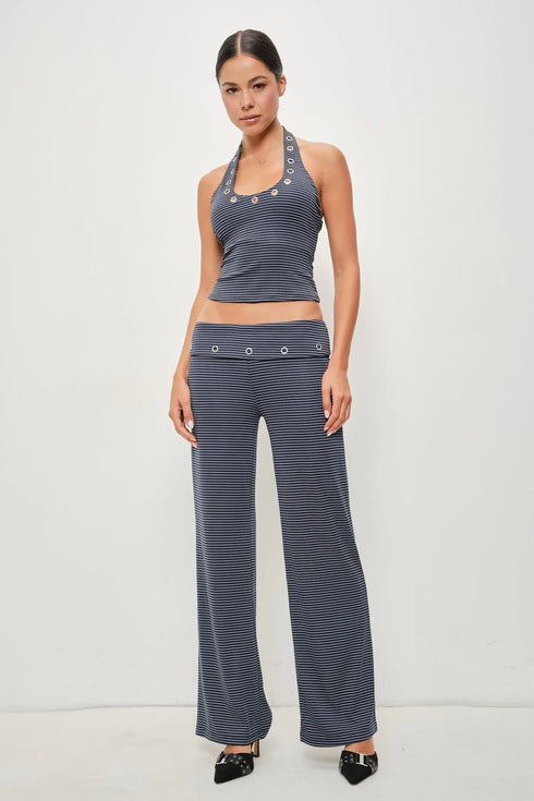 NAUTICAL MUSE HALTER TOP