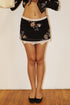 MIDNIGHT BLOOM LACE MINI SKIRT
