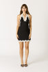 MIDNIGHT ROMANCE LACE MINI DRESS