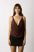 MOCHA NIGHTS COWL TOP
