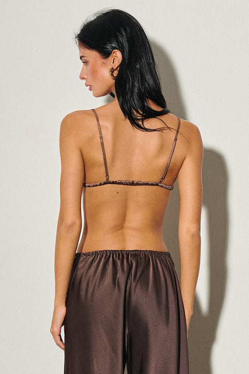 MOCHA MUSE LACE BRALETTE