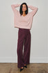 MERLOT MUSE WIDE-LEG PANTS