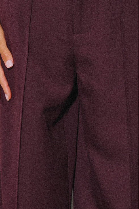 MERLOT MUSE WIDE-LEG PANTS