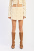 CHAMPAGNE GLOW BEADED SKIRT