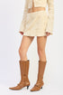 CHAMPAGNE GLOW BEADED SKIRT