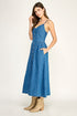 PRAIRIE CHARM DENIM MIDI DRESS
