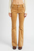 LOW RISE KHAKI W BELT PANT