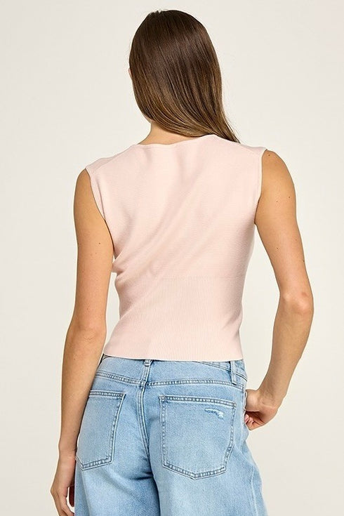 BLUSH HARMONY KNIT TOP