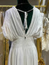 KIMONO SLEEVE SMOCKING DETALED MAXI DRESS