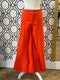 ORANGE CROPPED WIDE LEG PANTS